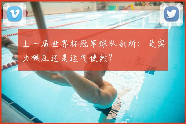 上一届世界杯冠军球队剖析：是实力碾压还是运气使然？
