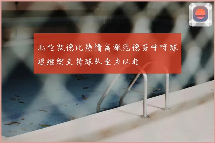 北伦敦德比热情高涨范德芬呼吁球迷继续支持球队全力以赴
