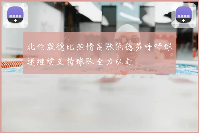 北伦敦德比热情高涨范德芬呼吁球迷继续支持球队全力以赴